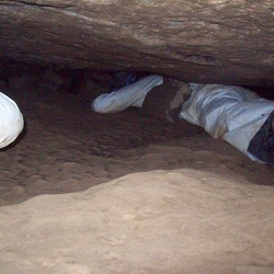 caving