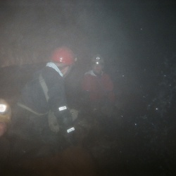 caving