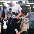 5 Evan Williams from Troop 42 helping a participating golfer